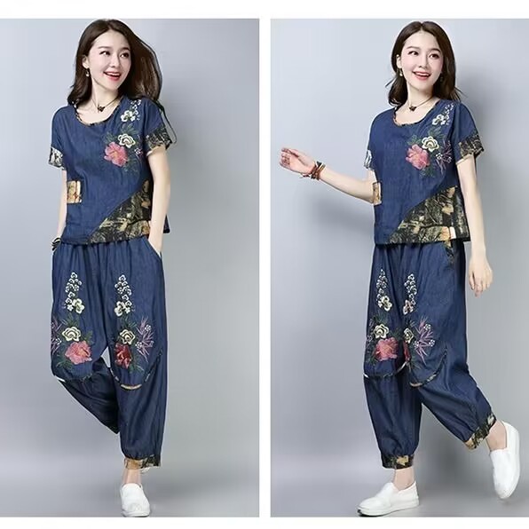 New Ethnic Fashion - Etnik Tarz Büyük Beden Kadın Takımı