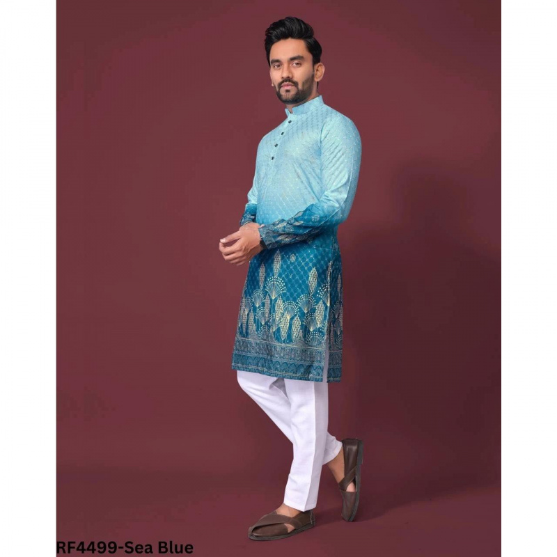 Standı Yaka Müslüman Gömlek Er - Ethnic Fashion India incelemesi ve fiyatı